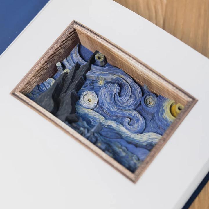 Immagine prodotto Cartartem Van Gogh "Starry Night" - 3D Notizbuch (Nessuna, Copertina rigida)