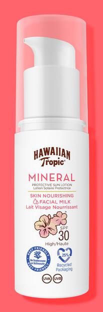 Immagine prodotto Hawaiian Tropic Latte minerale per il viso che nutre la pelle (Latte solare, SPF 30, 50 ml)