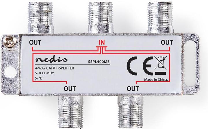 Produktbild Nedis CATV-Splitter Typ F G Anancia max. 8.0 dB