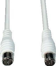 Image du produit E+P FAS 50 5m F F Blanc Câble coaxial (85 dB, Câble d'antenne)