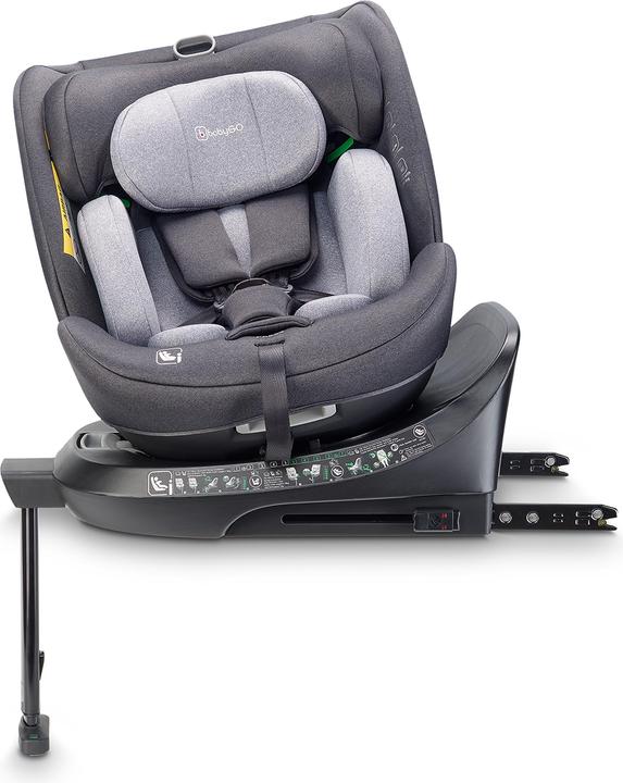 BabyGo Kindersitz Move 360 Grey (Reboarder, ECE R129/i-Size Norm)