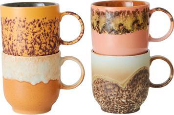 Produktbild HK Living Cafe Mugs Cape (250 ml, 4 x)