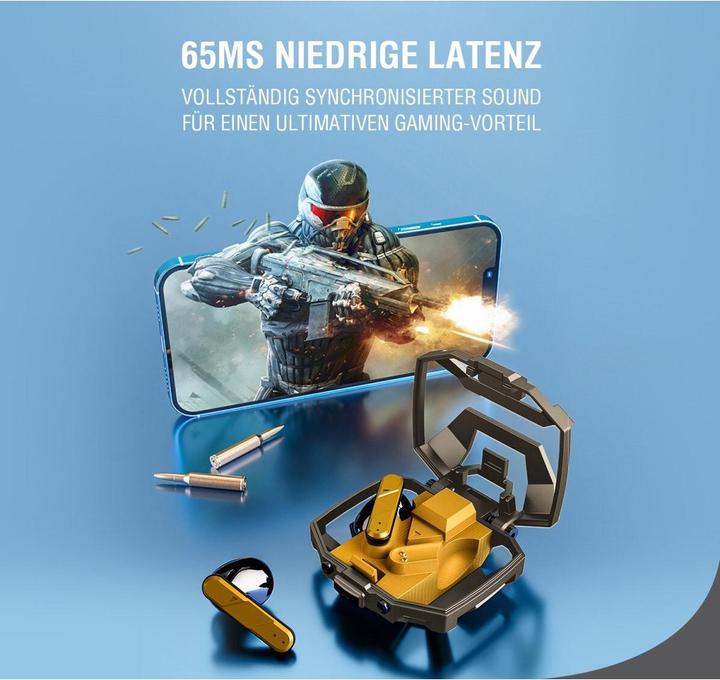 Produktbild 4smarts TWS Bluetooth Kopfhörer GameBuds (keine Geräuschunterdrückung, 24 h, Kabelgebunden)