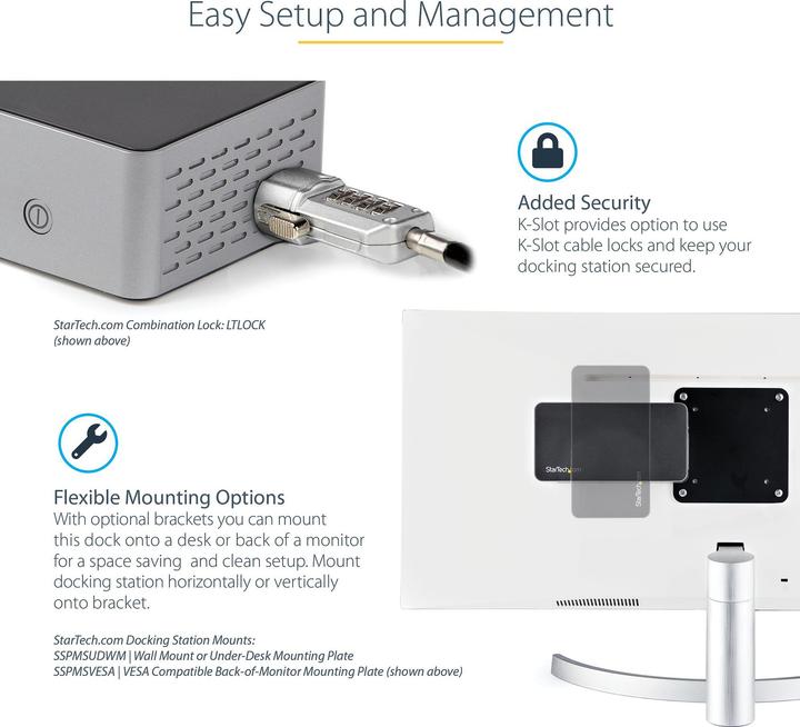 Immagine prodotto StarTech DK31C4DPPDUE (USB-C, 14 Porti)