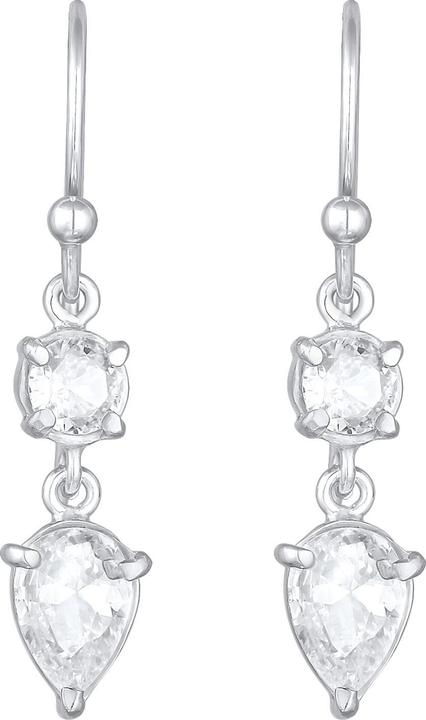 Immagine prodotto Elli Orecchini a goccia con solitario in zirconia cubica argento 925 (Argento 925, Zirconia, Elastico)