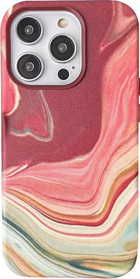 Actual product image Ferryxpress Marble Coral Case Cover with MagSafe for iPhone 14 Pro Max (Apple iPhone 14 Pro)