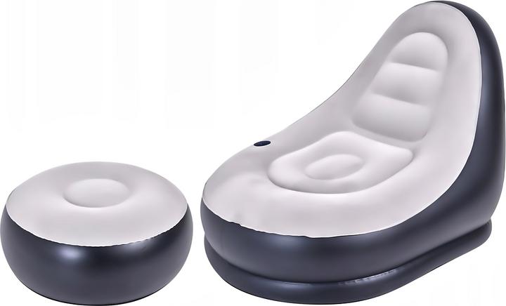 Actual product image Jilong Lounge chair with stool