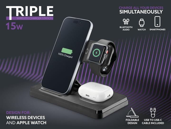 Actual product image Cellularline Cellular Line Triple Charger 15W (15 W)
