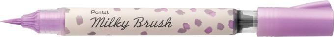 Actual product image Pentel Brush Pen Milky Brush Violet (Purple/pink/pink, 1 x)