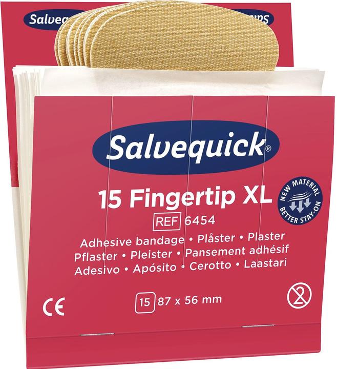 Actual product image Söhngen Refill for SALVEQUICK, 6 packs of fingertip plasters, 15 each, pack of 6. (6 x)