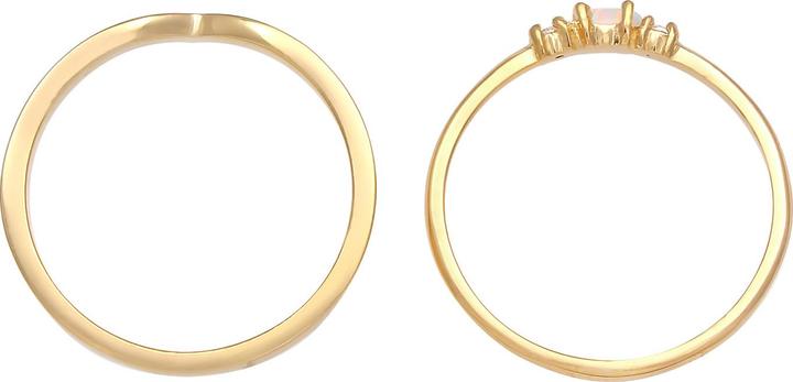 Immagine prodotto Elli Opale, Set di anelli (52, 925 Argento)