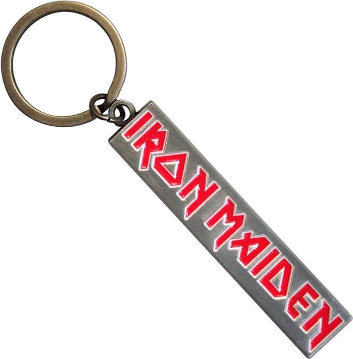 Actual product image Iron Maiden Logo Enamel Keyring