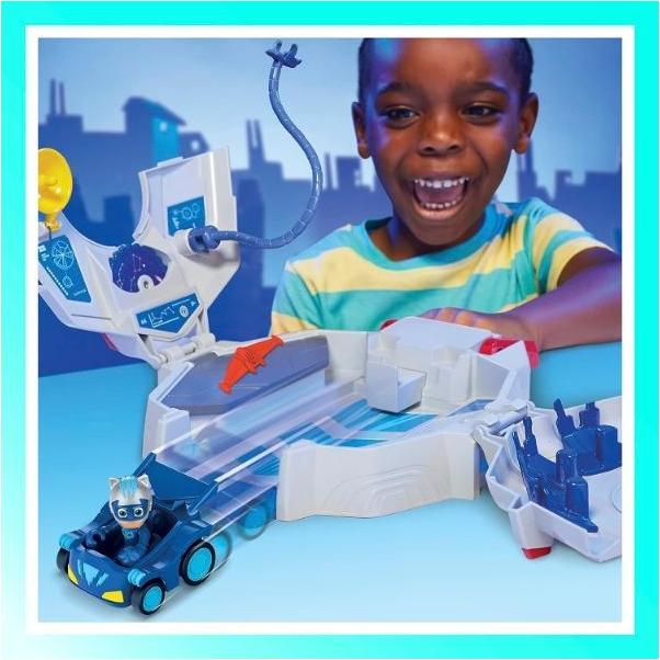 Image du produit PJ Masks Power Heroes Power Quarter, Set de jeu avec voiture et figurine, Jouets pour garçon