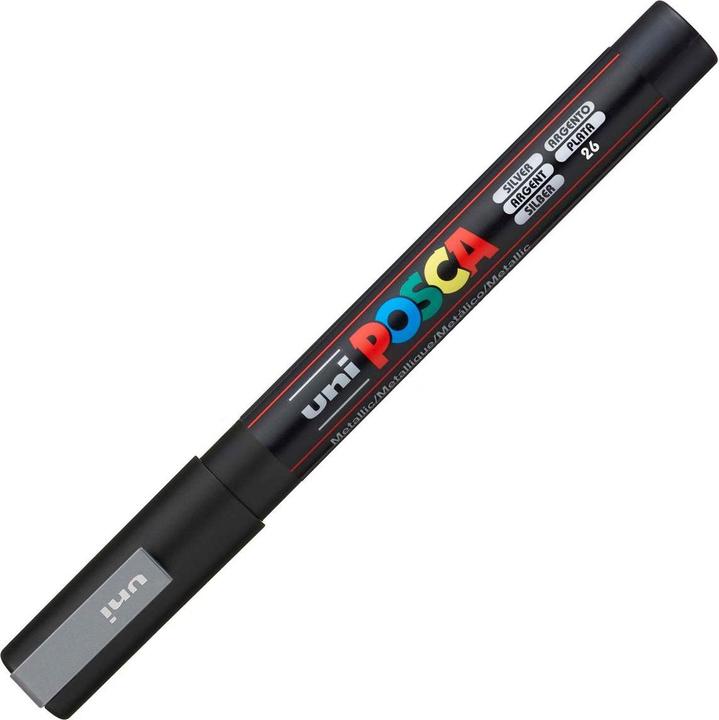 Actual product image Posca Fine Marker PC-3M (Silver, 1.30 mm, 1 x)