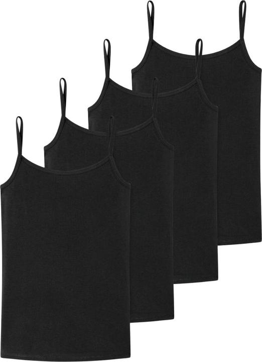 Immagine prodotto Schiesser 4 confezioni di top spaghetti in cotone organico 95/5 per ragazze adolescenti (140)