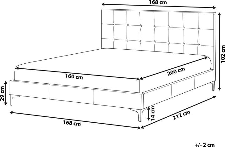 Actual product image Beliani Ambert (160 x 200 cm)
