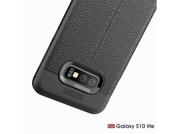 Produktbild Screenguard Samsung Galaxy S10e Hülle Leather Design TPU Cover (Samsung Galaxy S10e)