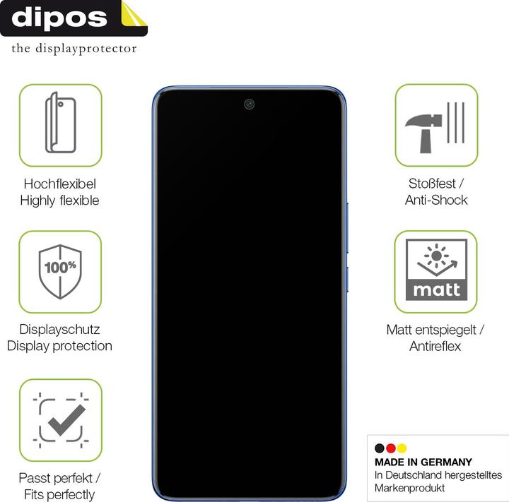 Immagine prodotto Dipos Full-Cover Pellicola Protettiva opaco (1 Pezzo/i, Vivo X50)