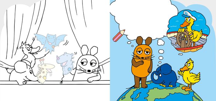 Actual product image The Mouse - Sticker Painting Design