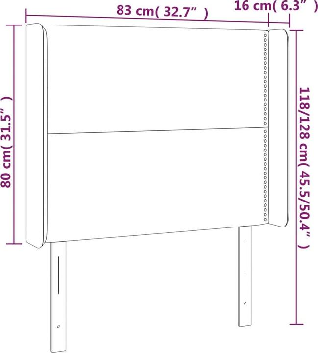 Produktbild VidaXL Hudson (183 x 16 x 128 cm)