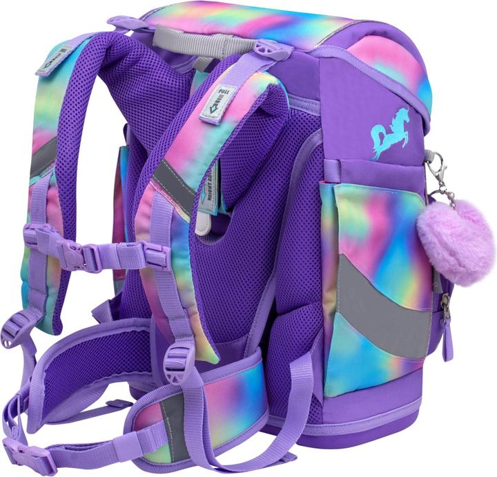 Actual product image Belmil Smarty ergonomisches Schulranzenset 5tlg. "Rainbow Colo (20 l)