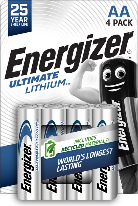 Energizer Ultimate Lithium (4 pcs., AA, 3000 mAh)