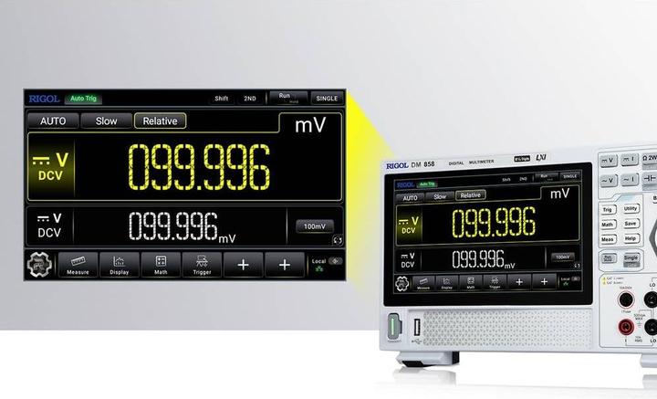 Produktbild Rigol DM858 Tisch-Multimeter digital CAT I 1000 V, CAT II 300V Anzeige (Counts): 500000 (CAT I 1000V, CAT II 300V)