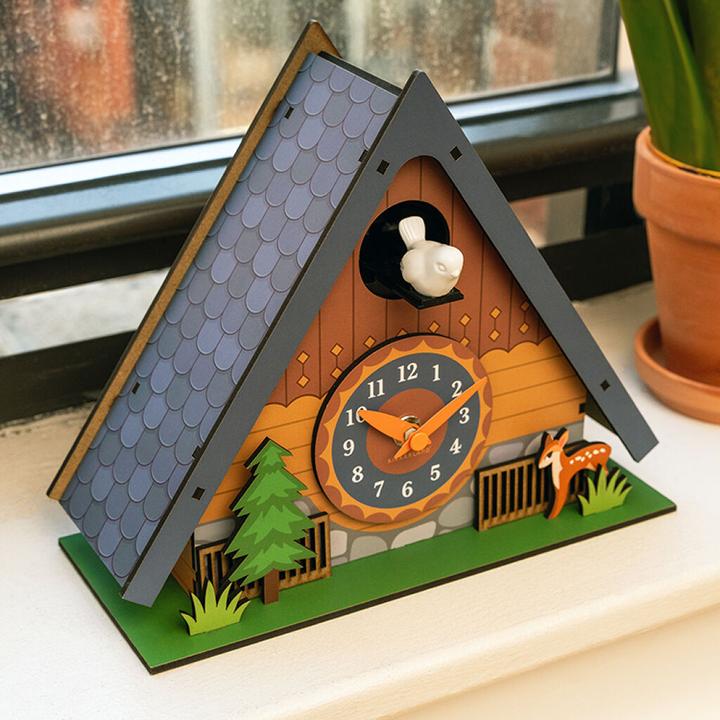 Actual product image Kikkerland - Cuckoo Clock - 22 cm x 18.25 cm x 9 cm