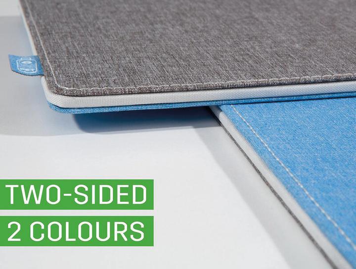 Produktbild Sigel Schreibunterlage Eyestyle, hellblau-dunkelgrau, Zwischenlage und Naht in Weiss, recyceltes PET, recy (600 x 450 mm)