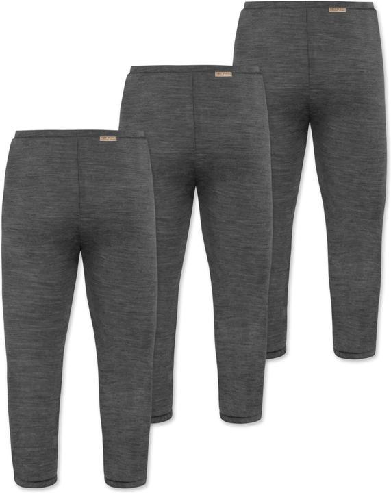 Image du produit Normani Lot de 3 pantalons bébé mérinos avec pieds - 9541 (68)
