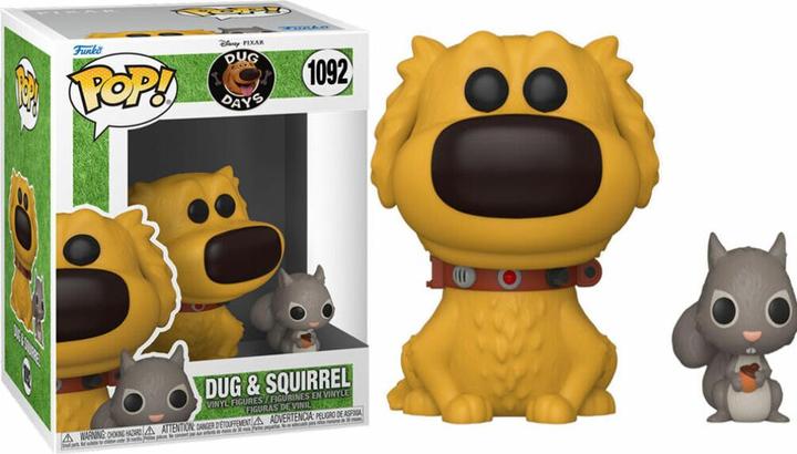 Actual product image Funko POP! - Dug Days & Buddy: Dug & Squirrel