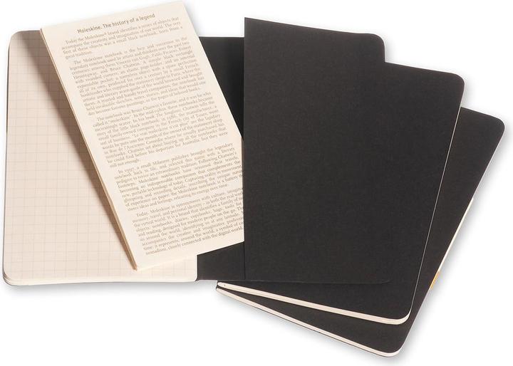 Immagine prodotto Moleskine Set tascabile Cahier di 3 (A6, Quadretti, Copertina morbida)