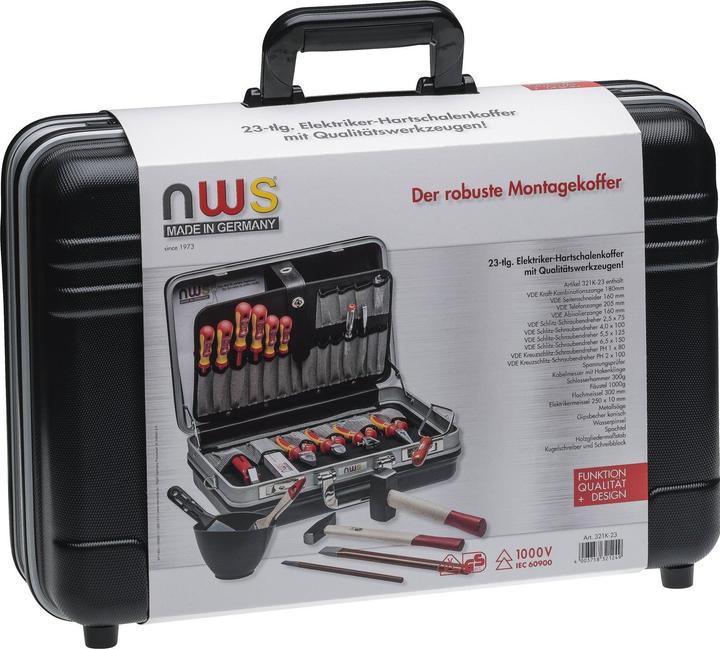 Image du produit NWS Valise d'outillage pour électricien best (23 pièces)