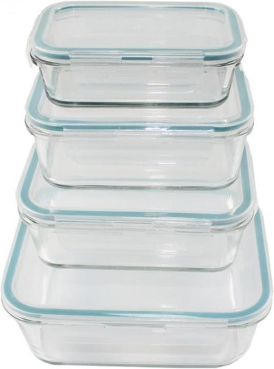 Produktbild Gourmetmaxx 4er Set Glasfrischhaltedosen (3.65 l)
