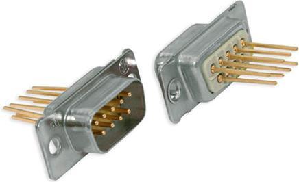 Actual product image Conec 9 pole D-sub male wire wrap connector