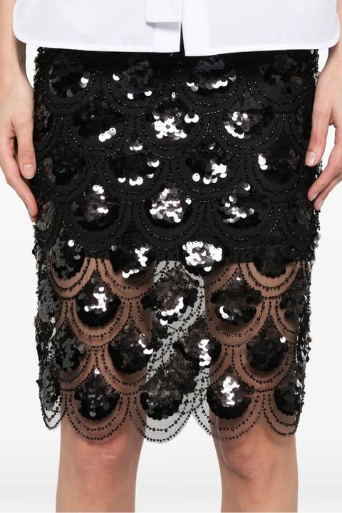Actual product image Rotate Sequins Pencil Skirt (38)