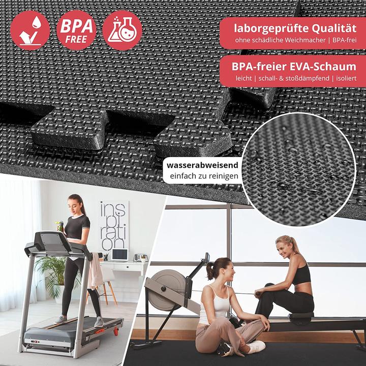 Actual product image BeMaxx 1) Anthracite (30 X 30 Cm), 1) Set of 18 (1,67 m²) (1 cm)
