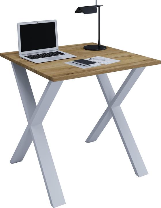 Image du produit VCM Bureau Bureau informatique Lona X Argent (80 x 80 x 76 cm)