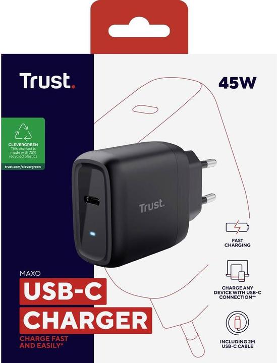 Immagine prodotto Trust Parete di ricarica per dispositivi mobili 45W (45 W)