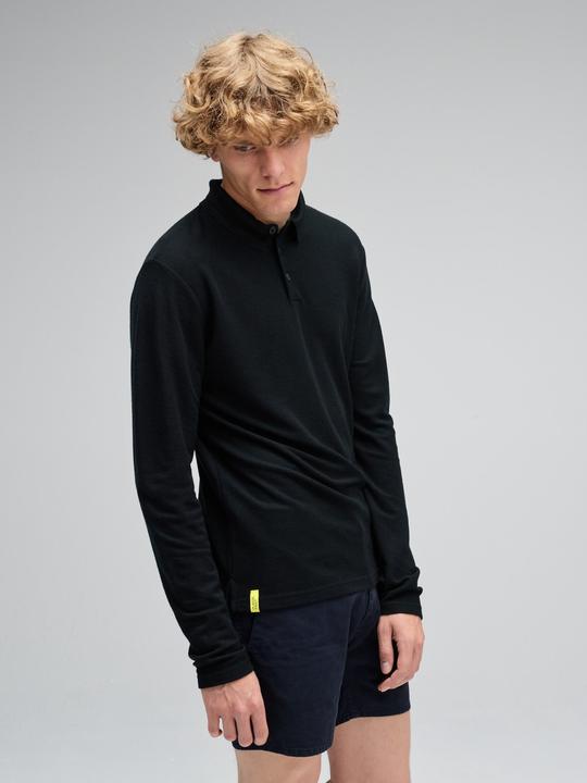 Actual product image Mover Plastic Free Sportswear Long Sleeve Merino Polo (L)