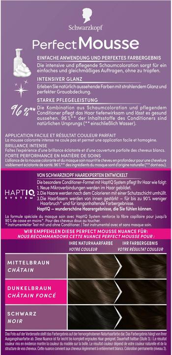Immagine prodotto Schwarzkopf Perfect Mousse Mousse perfetta (300 Marrone nero)