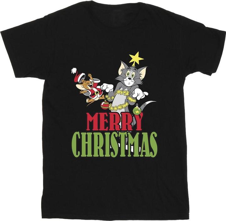 Tom & Jerry Merry Christmas Baubles TShirt