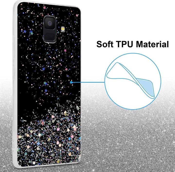 Actual product image Cadorabo TPU cover sparkling glitter (Samsung Galaxy J6 (2018))