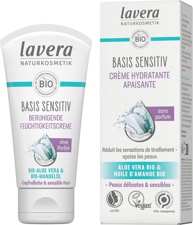 Lavera beruhigende Feuchtigkeitscreme basis sensitiv Creme (50 ml)