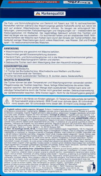 Produktbild dm Denkmit Farb- und Schmutzfangtücher (Waschtücher)