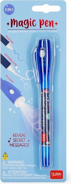 Actual product image Legami Stift mit Unsichtbarer Tinte - Magic Pen - Space (Blue, 1 x)