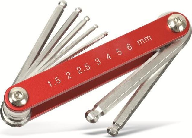 Actual product image BGS Foldable Key internal Hexagon with Ball Point 1.5 - 6 mm 7 pcs. (Allen screw)