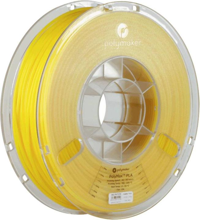 Produktbild Polymaker PA06017 PolyMAX Tough Filament Tough PLA hohe Steifigkeit, hohe Zugfes (Tough PLA, 2.85 mm, 750 g, Gelb)