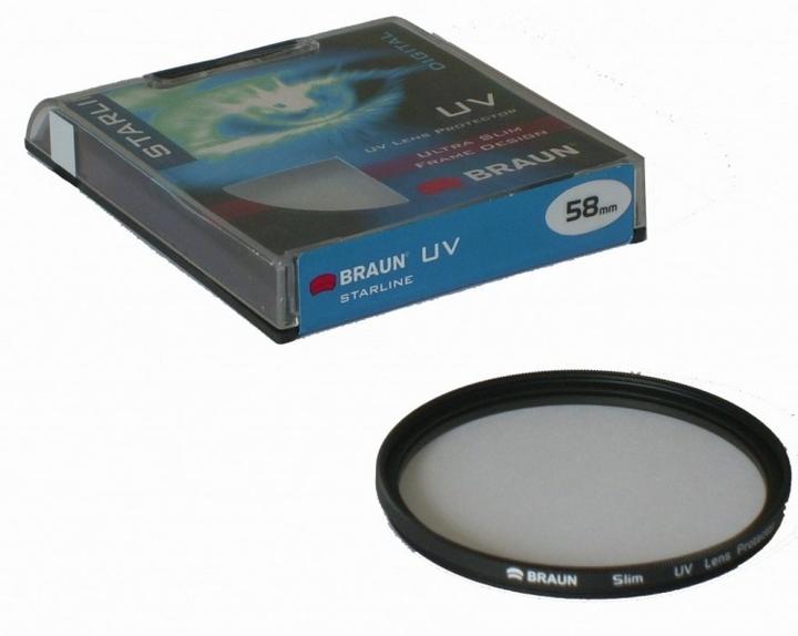 Image du produit Braun Photo Filtre UV BRAUN StarLine 55 mm (55 mm, Filtre UV, 55 mm)