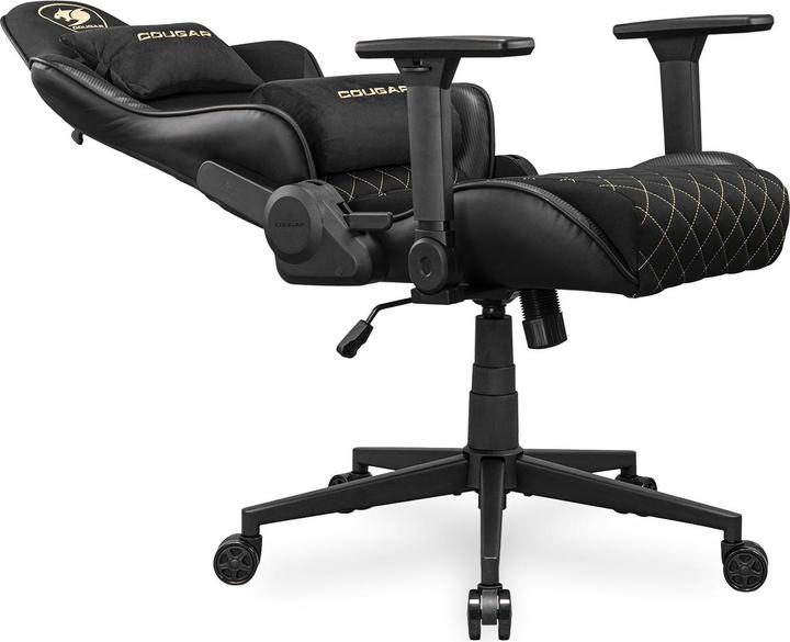 Actual product image Cougar Armor One V2 Gold F gaming chair, PVC/fabric, black